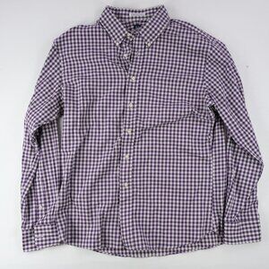 RVYC Shirt Mens XLarge Long Sleeve Button Down Purpl Gingham Style USA Preppy